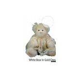 Sell Plush Toy White Bear in Gold thumbnail-1