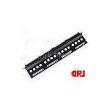 Black UTP Network RJ45 90 Degree Cat5e Patch Panel With 24 Port