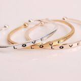 Fashion Jewelry Love Open Bangle thumbnail-3