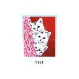 100% POLYESTER DUBLE CAT PRINT POLAR FLEECE BLANKET