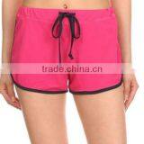 Hot Simplicity Women Sports Shorts Elastic Drawstring Waistband Summer Shorts thumbnail-4