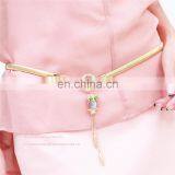 Lady Fashion Rhinestone Gold Waist Chain Owl Metal Fancy Belts Wholesale thumbnail-1