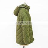 Women Warm Fake Fur Lining Winter Hooded Quilted Jacket thumbnail-3