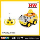 New Product 4 Channel Remote Control Plastic rc Toys Construction Toy Truck With Light & Music thumbnail-1