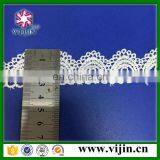 White Polyester French Lace Embroidery for Wedding thumbnail-1