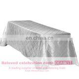 Taffeta Pintuck Table Cloth,Taffeta Table Cloth,rectangle Pintuck Table Cloth