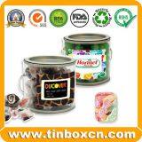 Customized Transparent PVC Metal Bucket Tin For Sweets Cookies Food Packaging thumbnail-5