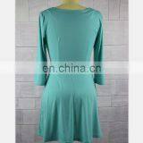 2019 Mother And Daughter Half Sleeve Dresses Family Princess Light Green Mother Daughter (this Link for WOMAN) thumbnail-6