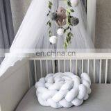 Stock Fashionable Handmade Knot Baby Nest Pillow Newborn Crib Bumper thumbnail-5