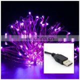 USB LED String Light 10M 100LED Fairy Lights Copper Silver Wire for Wedding Christmas Holiday Dec thumbnail-3