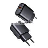 Custom LOGO L-QP204 EU Plug 20W Fast PD Charger With QC3.0 Fast Charging for IPhone 12 for Samsung