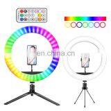 Photo LED Selfie Stick Ring Fill Light Dimmable Camera Phone Ring Lamp With Stand Tripod For Makeup Video Live Studio thumbnail-4