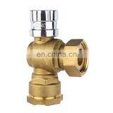 BWVA Brass Lockable Ball Valve With Magnetic Lock thumbnail-2