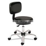 High Quality Round PU Leather Seat Height Adjustable Bright Color Lab Chair Stool With Wheels