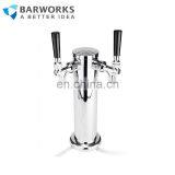 Homebrew Two Taps Silver Beer Tower Stainless Steel Beer Tower With Double Beer Tap Faucet Bar Accessoires Good Quality thumbnail-3