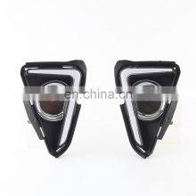 LED Daytime Running Light Car Dynamic Turn Signal Light Drl Front Grille Lamp for Toyota RAV4 2014 thumbnail-5