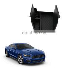 Interior Accessories Parts Silicone Armrest Rest Storage Box Center Control Console Organizer Tray For Ford Mustang