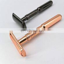 Inexpensive Custom Deluxe Metal Handle Double Edge Shaving Private Label Reusable Safety Razor thumbnail-4