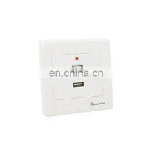 MT-5961 USB Face Plate Durable 2 Ports Media Wall Network Plate