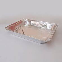 Medium Rectangular Aluminum Foil Tableware Catering Kitchen Hotel Barbecue Baking Oven Tray Food Grade Environmental Protection Recyclable thumbnail-2