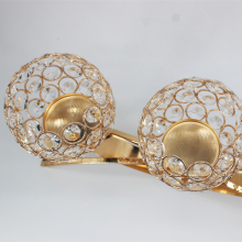 3 Arms Candelabras Crystal Arch Bridge Candle Holders Bowl Tealight Candlesticks Romantic Ornament for Home Wedding Decor thumbnail-3