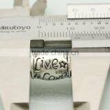 Mother's Day 925 Sterling Silver Live Love Laugh Star Bead Charms for European Bracelet thumbnail-5