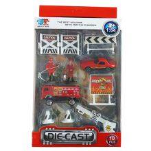 XINYU Diecast Toys Play Set Fire Rescue Airport 1:64 Scale Car Truck Metal Cars