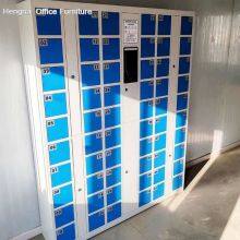 Commercial Grade Electronic Storage Locker Multi-Color Options 60 Door Industrial Warehouse Employee Lockers With Barcode System thumbnail-5