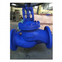 DIN Flange Bellows Seal Globe Valve PN16-PN40 Cast Iron GG25 GGG50 Cast Steel WCB Bellows Globe Valves thumbnail-1