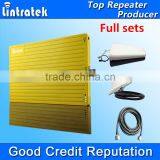 lintratek factory hotsales Tri-band cell phone signal repeater 900/1800/2100mhz