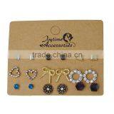 Retro Accessories Acrylic Rhinstone Charm Earrings Sets Jewelry For Ladies thumbnail-1