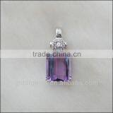 925 Sterling Silver Natural Amethyst Set Semi Precious Stone Jewelry Hong Kong Wholesale thumbnail-2