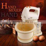 Electric Egg Mixer With Rotational Plastic Bowl thumbnail-1