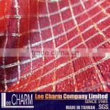 Purple Red Metallic Nylon Mesh Fabric