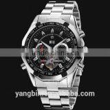 YB High Quality Skeleton Autometic All Stainless Steel Factory Men Watch