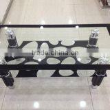 Glass Top Stainless Steel Base Coffee Table HY-1005 thumbnail-3