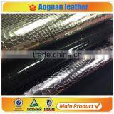 2016 PU Leather Crocodile Metallic Fabric for Making Lady Party Handbag Fabric thumbnail-5