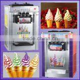 CE Approved Table Top Soft Serve Ice Cream Machine With Different Flavors