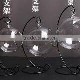 High Quality Clear Glass Vase , Fashion Glass Vase Round Shaped thumbnail-1