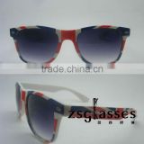 2012Cheap England flag style sports sunglasses/custom made sunglasses