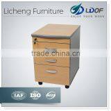 Mobile Cabinet With Wheels/movable Three Drawer Pedestal thumbnail-2