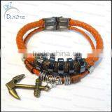 Faux Leather Bracelet Mens Leather Celtic Bracelet thumbnail-1