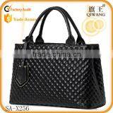 Wholesale Stock Genuine Leather Diamond Tote Bag Embroidered Shoulder Bag Quality Choice