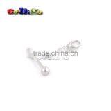 28*6.5mm Metal Zipper Pull Tap Zinc Alloy Silver Nickle Plated For DIY Zipper Sliders #FLQ164-S thumbnail-2