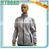 Heather Fleece Zipper up Sweatshirt Jacket for Women Welded Zipper Pockets