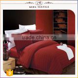 Hotel bedding manufacturer 4pcs 6pcs 80pcs cotton fabric wholesle cheap grid bed sheet set