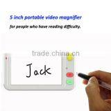 5 Inch Low Vision Portable Video Magnifier 2X-50X Handheld Reading Magnifier LED Quality Choice thumbnail-3