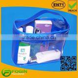 Handle Pvc Pouch With Zipper Cosmetic Bag