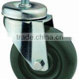 22 Series Double Ball Raceway Structure Screw Stem Swivel Black PP Caster thumbnail-1