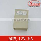 LED Rain-proof 110v dc Output Power Supply 12v (SMFY-60-12) thumbnail-1